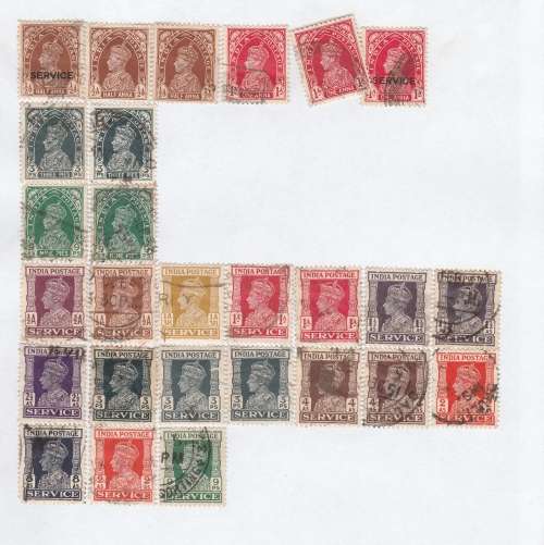 INDIA: NICE SELECTION ON PAGES VIEW SCANS (X10)