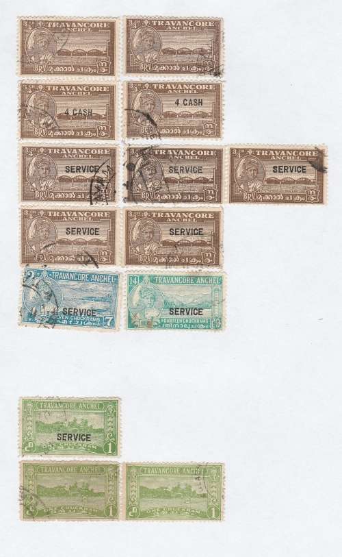 INDIA: NICE SELECTION ON PAGES VIEW SCANS (X10)