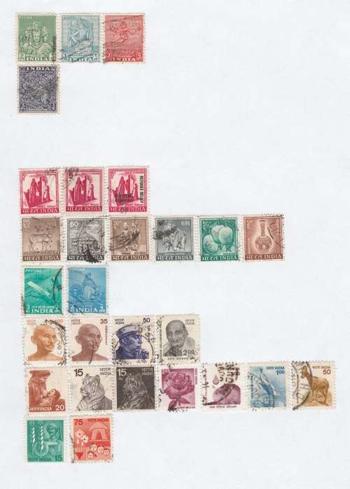 INDIA: NICE SELECTION ON PAGES VIEW SCANS (X10)