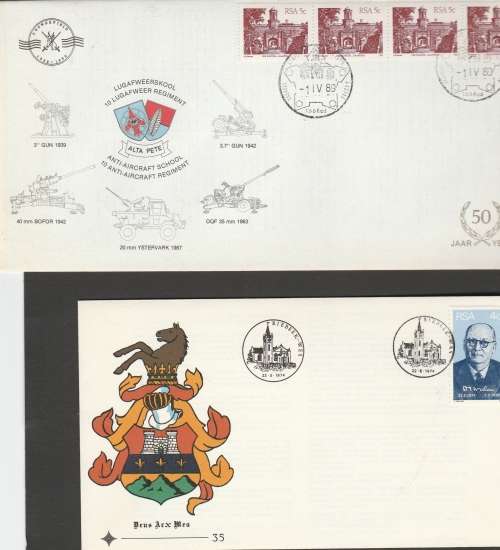 RSA: SELECTION OF FDCS (SEE SCANS X 8), INTERESTING ITEM