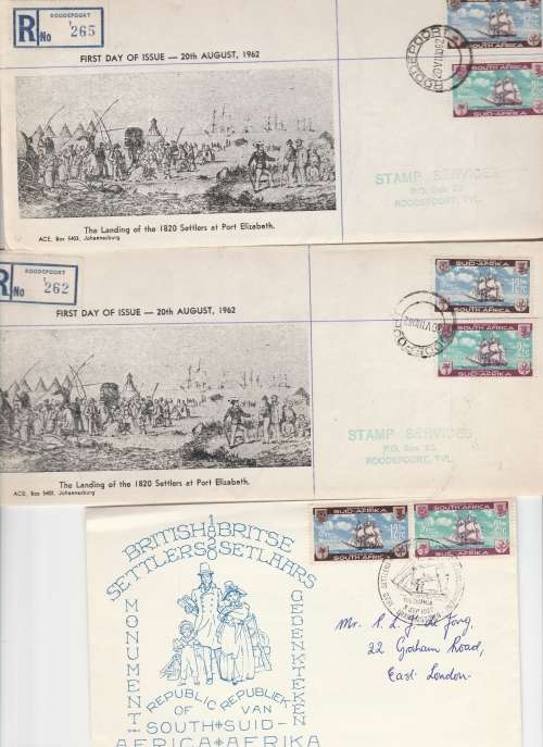 SOUTH AFRICA: 1820 SETTLERS NICE SELECTION WELL WRITTEN UP FINDS POSSIBLE SEE SCANS X11