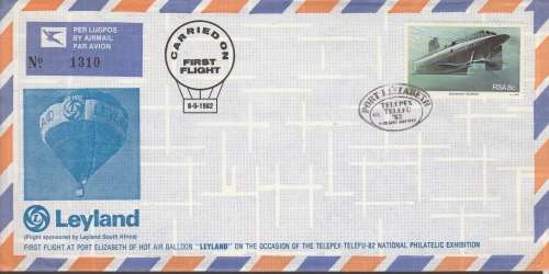 RSA: FIRST FLIGHT AT PORT ELIZABETH OF HOT AIR BALLOOON SEE SCAN INTERESTING ITEM