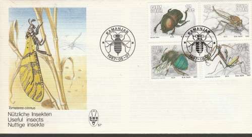 SWA: 7 MAY 1987 USEFUL INSECTS SEE SCANS SHEETS, FDC,CTOS MINT