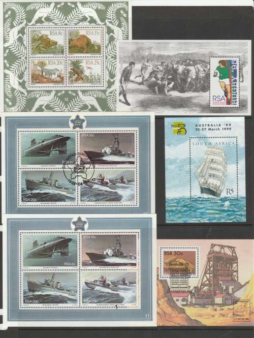 RSA : SMALL SELECTION OF MINI SHEETS LOVELY ITEM SEE SCANS (X3)