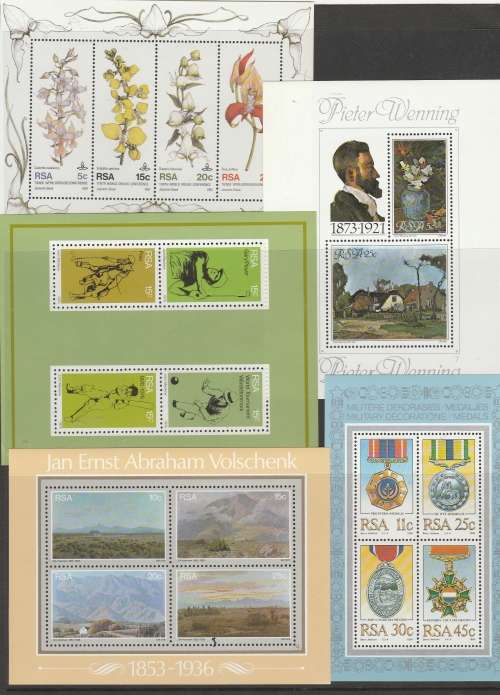 RSA : SMALL SELECTION OF MINI SHEETS LOVELY ITEM SEE SCANS (X3)