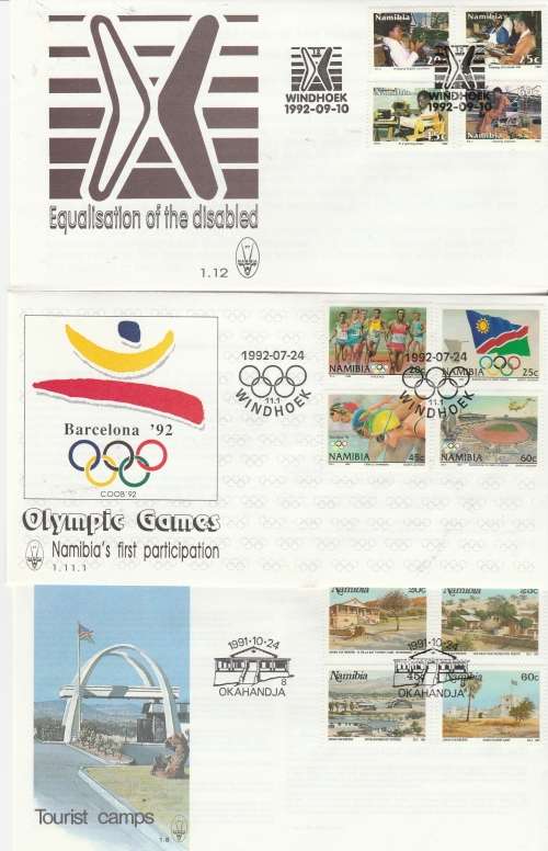 NAMIBIA : SELECTION OF FDCS (X 14 ) (SCANS X 5) LOVELY ITEM
