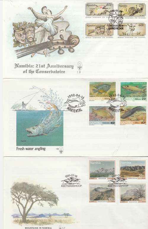 NAMIBIA : SELECTION OF FDCS (X 14 ) (SCANS X 5) LOVELY ITEM