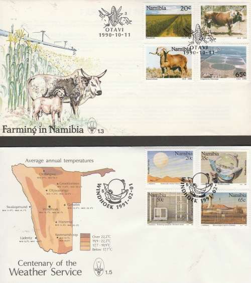 NAMIBIA : SELECTION OF FDCS (X 14 ) (SCANS X 5) LOVELY ITEM