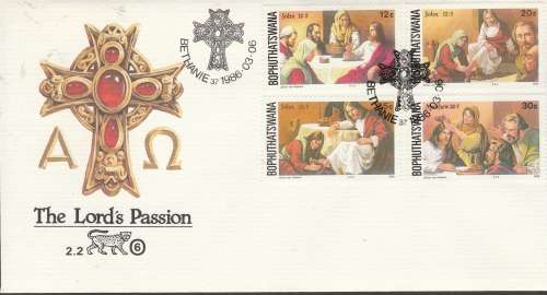 BOPHUTHATSWANA: EASTER STAMPS 6 DEF ISSUE SACC 165-168 FDC2.2 SEE SCANS (X 2) NICE ITEM