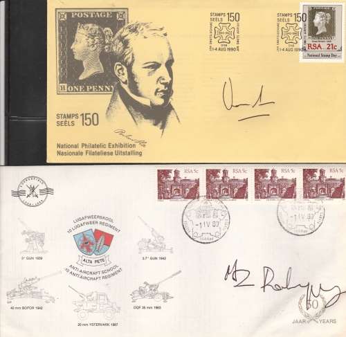 RSA: SELECTION OF SIGNED COVERS (X6) SEE SCANS (X3) LOVELY ITEM