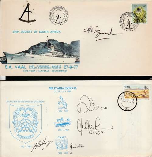 RSA: SELECTION OF SIGNED COVERS (X6) SEE SCANS (X3) LOVELY ITEM