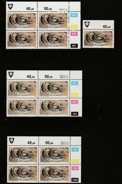 VENDA: REPTILES  SEE SCANS (X7) BECOMING DIFFICULT TO FIND GREAT VALUE