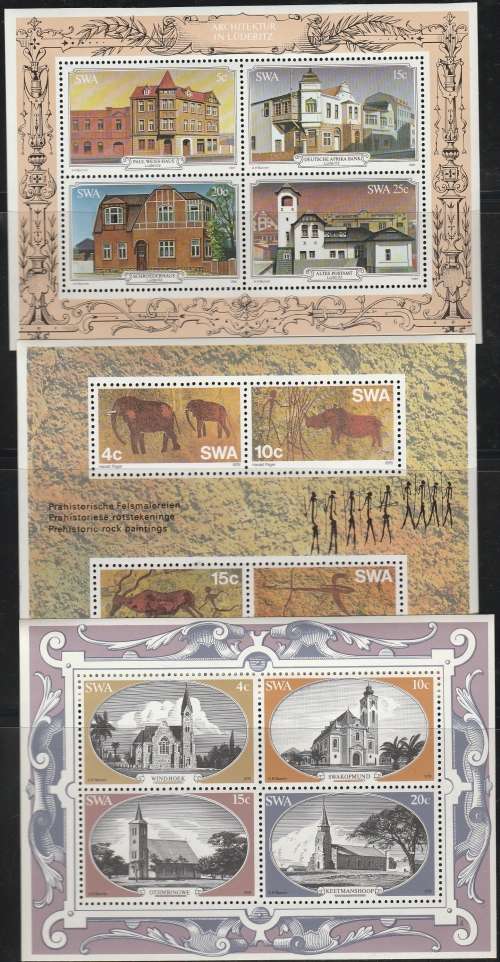 SWA-NAMIBIA SELECTION OF MINI SHEETLETS SEE SCANS (X4) LOVELY ITEM