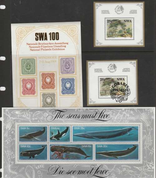 SWA-NAMIBIA SELECTION OF MINI SHEETLETS SEE SCANS (X4) LOVELY ITEM