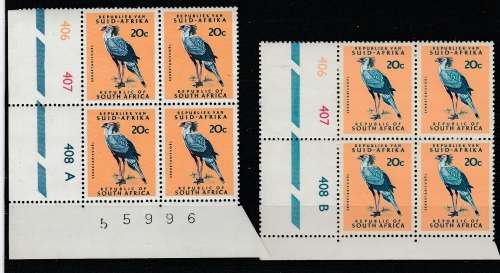 RSA : SACC 321 (TWO DIFFERENT SHADES) (AandB) VERY GOOD CAT VAL SEE SCAN