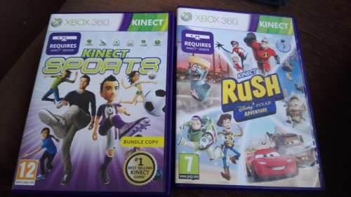 Xbox 360 kinetic sensor with 2 games FREE SHIPPING