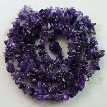 Natural DARK AMETHYST chipstrand +-90cm