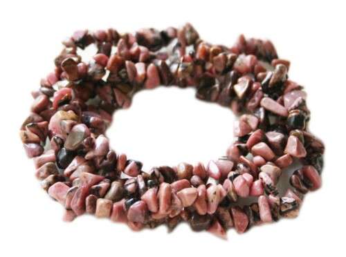 Natural RHODONITE chipstrand +-90cm