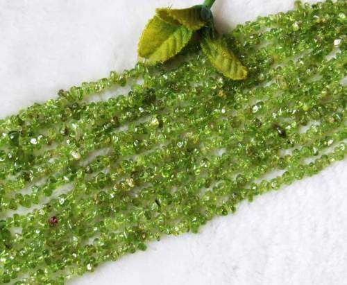 Natural PERIDOT chipstrand +-90cm