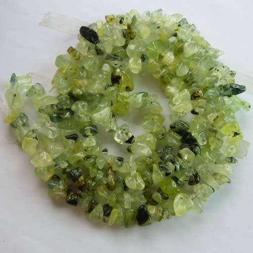 Natural PREHNITE chipstrand +-90cm