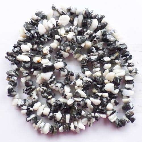 Natural ZEBRA STONE chipstrand +-90cm