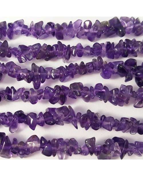 Natural DARK AMETHYST chipstrand +-90cm