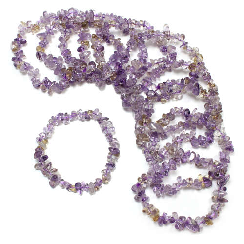 Natural chipstrand bracelet - AMETRINE