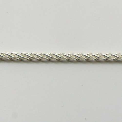 19cm Sterling Silver WHEAT bracelet (1.9mm)