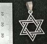 STAINLESS STEEL Pendant - Star of David