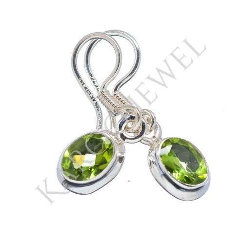 Sterling silver earrings - PERIDOT