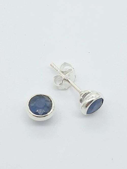 Sterling silver earrings - SAPPHIRE