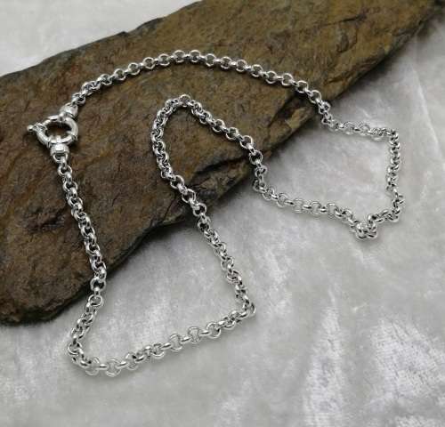 50cm Sterling Silver BELCHER chain with SIGNORETTI clasp (4.5mm)