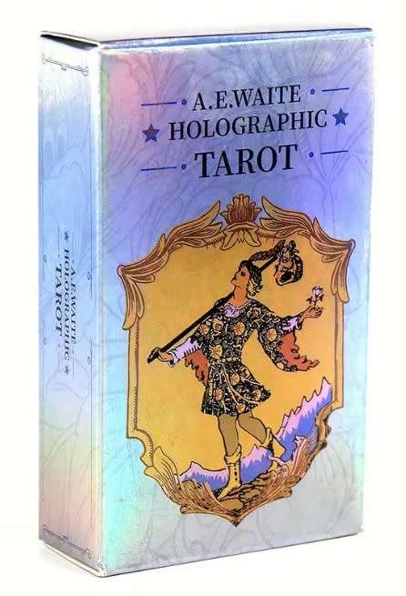Holographic Waite Tarot oracle card set - AE Waite
