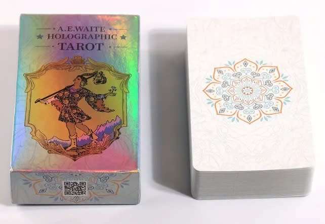 Holographic Waite Tarot oracle card set - AE Waite