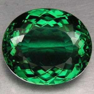 31.51 cts TOURMALINE GREEN QUARTZ oval facet (Africa)