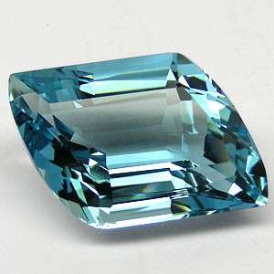 28.70 cts BLUE TOPAZ fancy facet (Brazil)