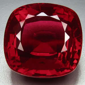 24.15 cts RUBY cushion facet (Madagascar)