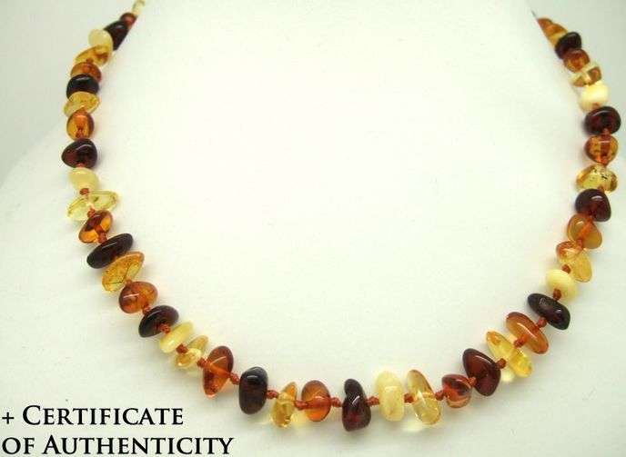 100% Natural BALTIC AMBER teething necklace - Certificate of Authenticity included!