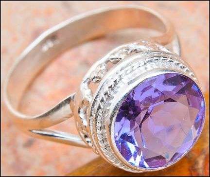 Sterling silver ring - ALEXANDRITE - Dreams Collection (size 7.5 / P)