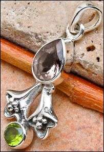 Sterling silver pendant - ALEXANDRITE & PERIDOT - Dreams Collection