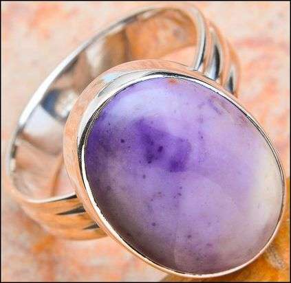 SALE ** Sterling silver ring - TIFFANY STONE - Dreams Collection (size 7.25 / O to P)