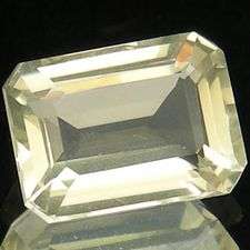 100% Natural ORTHOCLASE octagon facet (Brazil) - Moderately rare!