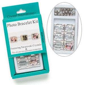 Unique ROSE Swarovski PHOTO SLIDER Bracelet Kit - sold individually