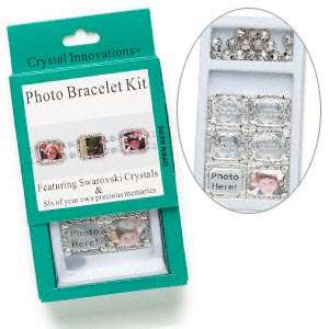 Unique PERIDOT Swarovski PHOTO SLIDER Bracelet Kit - sold individually