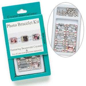 Unique LIGHT SIAM Swarovski PHOTO SLIDER Bracelet Kit - sold individually