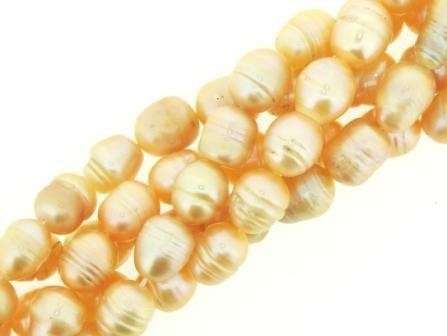FRESHWATER PEARLS 6mm rice - PEACH