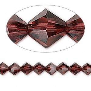 BURGUNDY Swarovski 6mm bicone