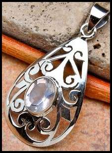 Sterling silver pendant - ROSE QUARTZ - Dreams Collection