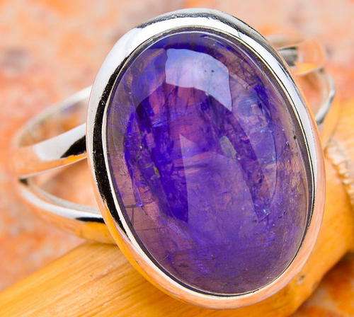 Sterling silver ring - TANZANITE - Dreams Collection (size 7.25 / O to P)