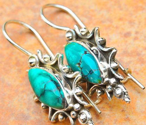 Sterling silver earrings - CHRYSOCOLLA - Dreams Collection